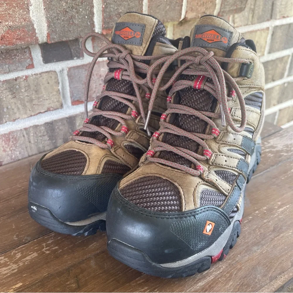 Merrell Women’s‎ Moab 2 Mid, Waterproof Hiking Boots, Size 6, Steel Toe sb3